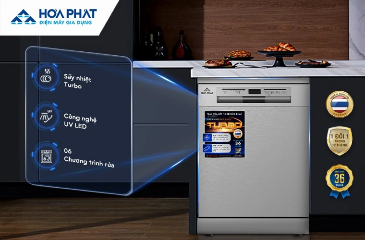 Kích thước máy rửa bát âm tủ phù hợp với không gian bếp hiện đại