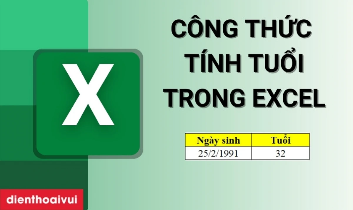 Chọn phương pháp tính tuổi phù hợp trong Excel