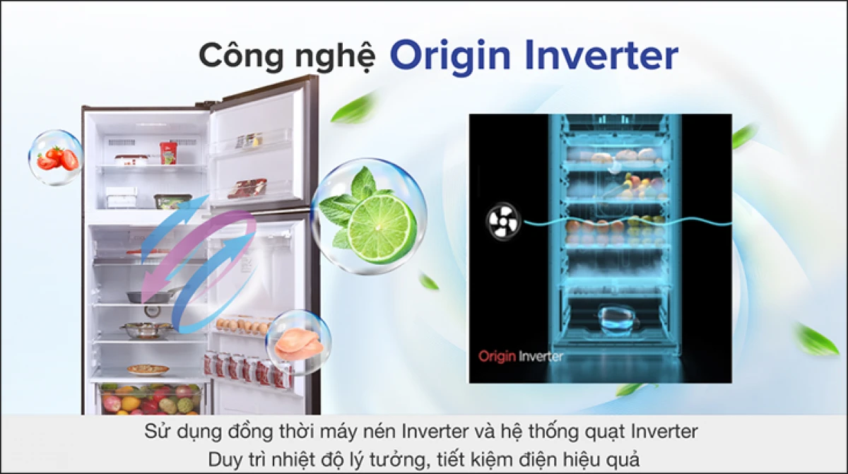 Công nghệ Origin Inverter tiết kiệm điện