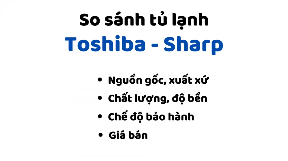 So sánh các dòng tủ lạnh Toshiba 4 cánh