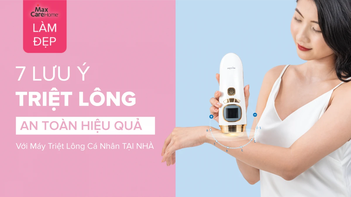 Lưu ý khi sử dụng máy triệt lông tại nhà