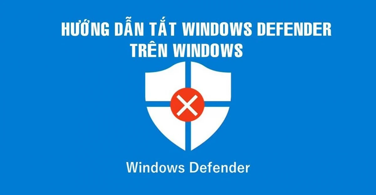 Tắt Windows Defender bằng Registry Editor