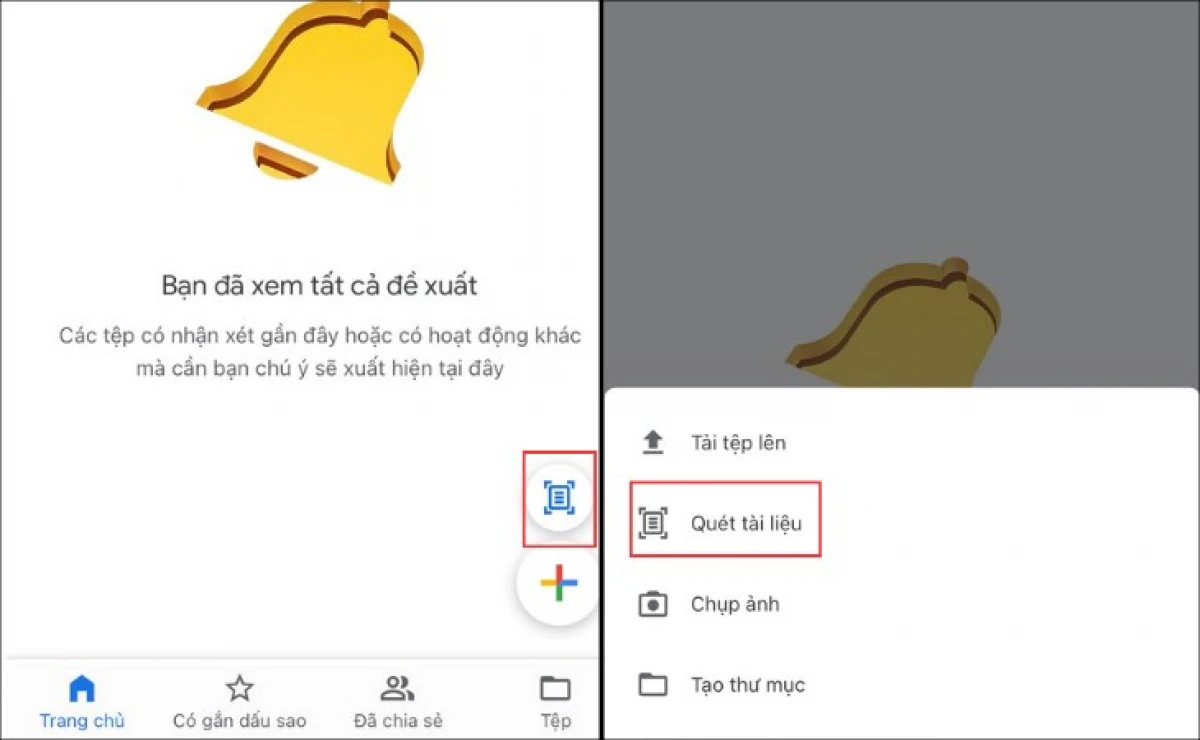 Scan tài liệu bằng Google Drive