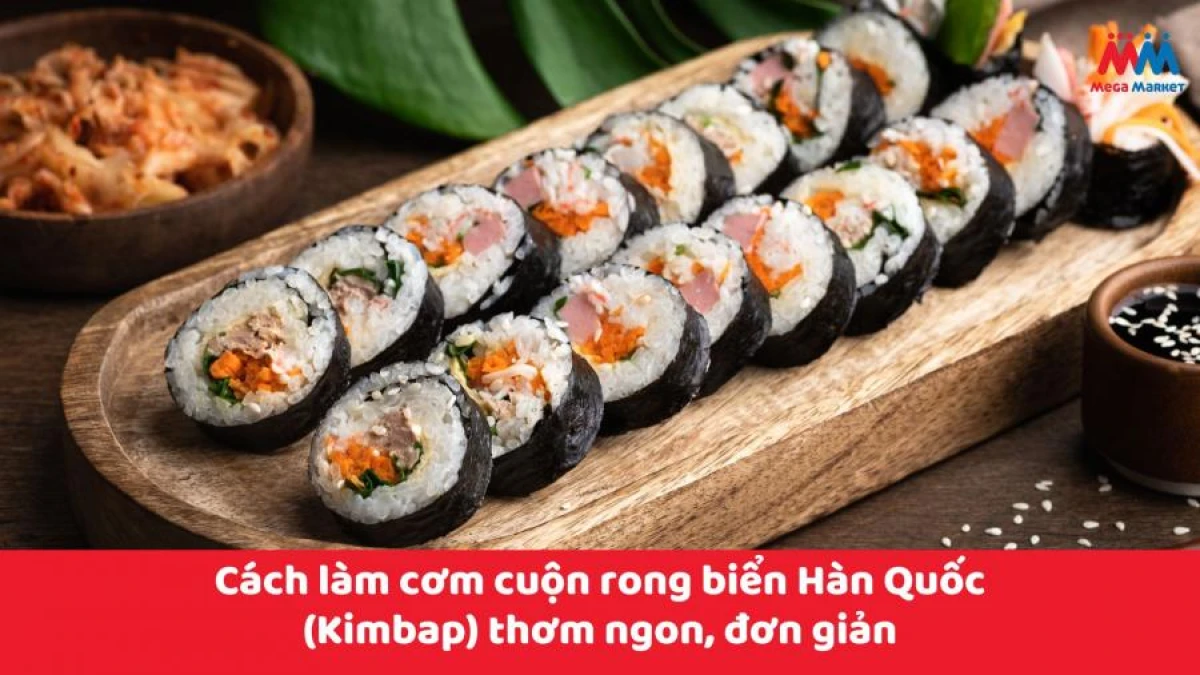 Thành phẩm cơm cuộn rong biển