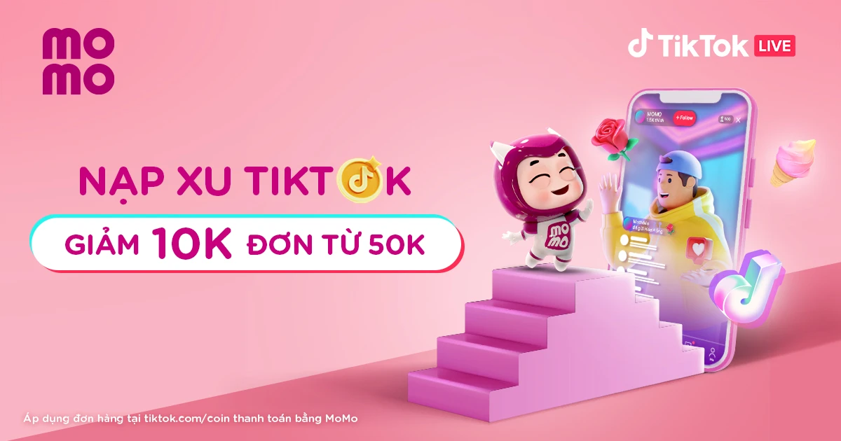 Nạp xu TikTok giá rẻ qua ứng dụng