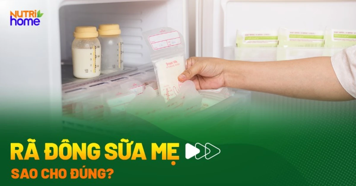 Không rã đông sữa mẹ bằng lò vi sóng