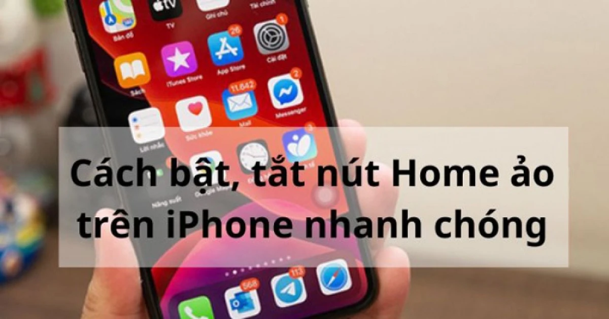 Các bước bật nút Home ảo trong Cài đặt