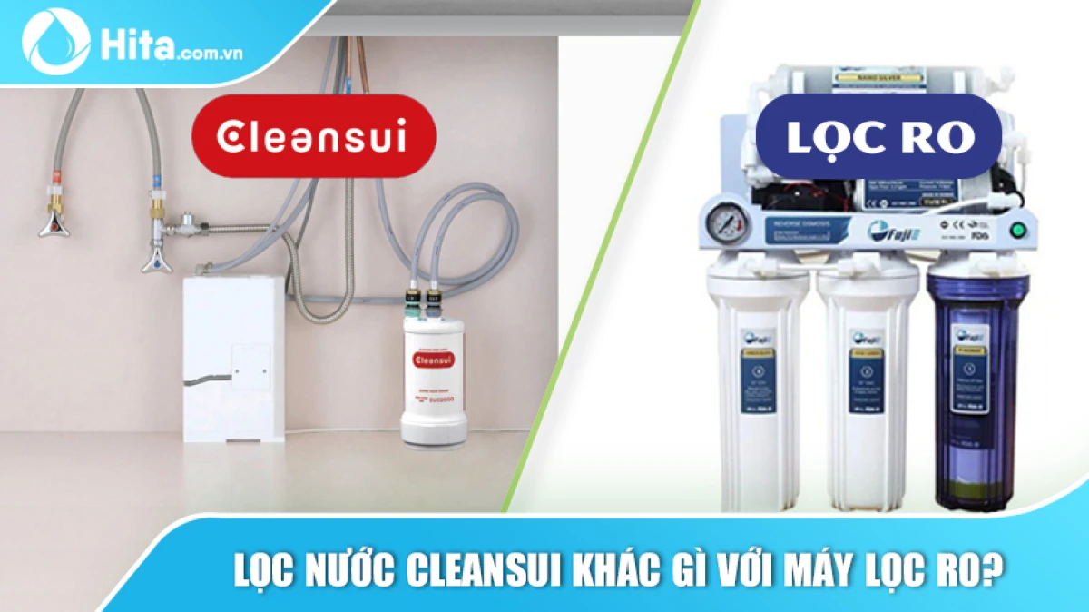 So sánh máy lọc nước Mitsubishi Cleansui với các thương hiệu khác