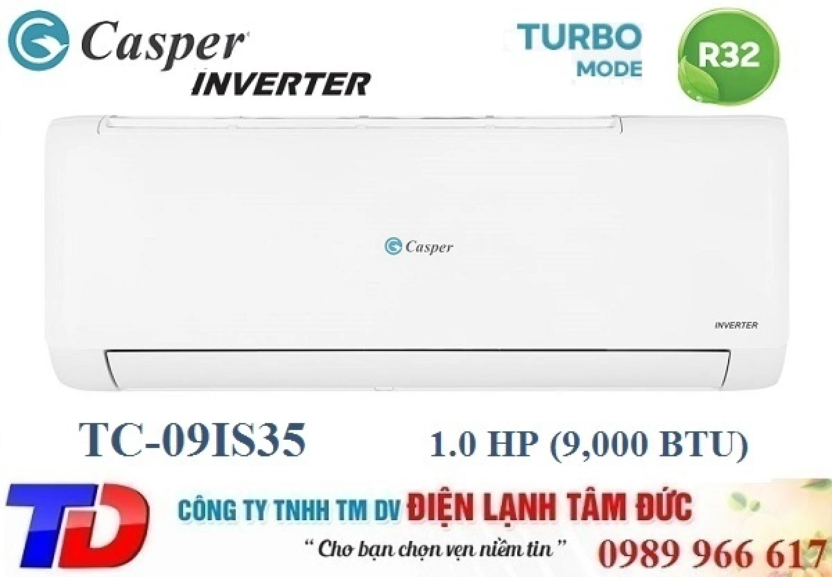 Máy lạnh Casper hiệu suất làm lạnh