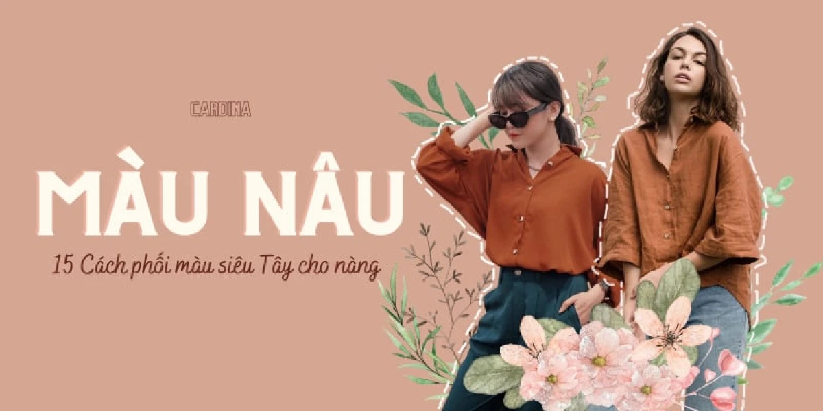 Phối đồ với phụ kiện màu nâu