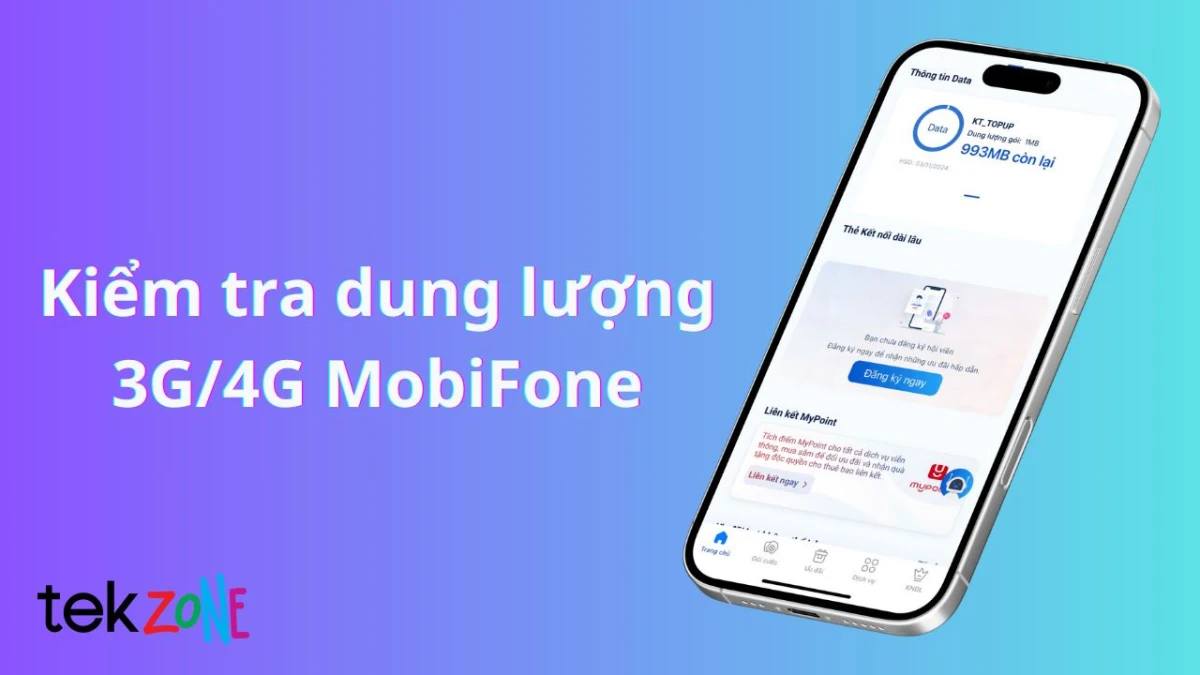 Quản lý chi tiêu 4G MobiFone hiệu quả