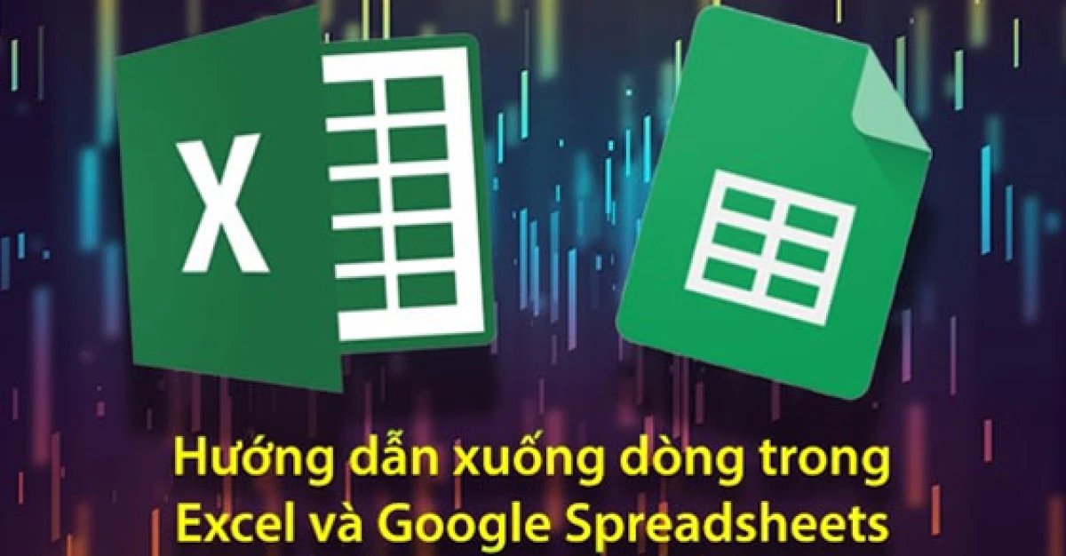 Ví dụ sử dụng hàm CHAR(10) để xuống dòng trong công thức Excel