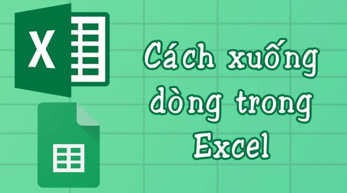 Minh họa cách xuống dòng trong ô Excel bằng phím Alt + Enter