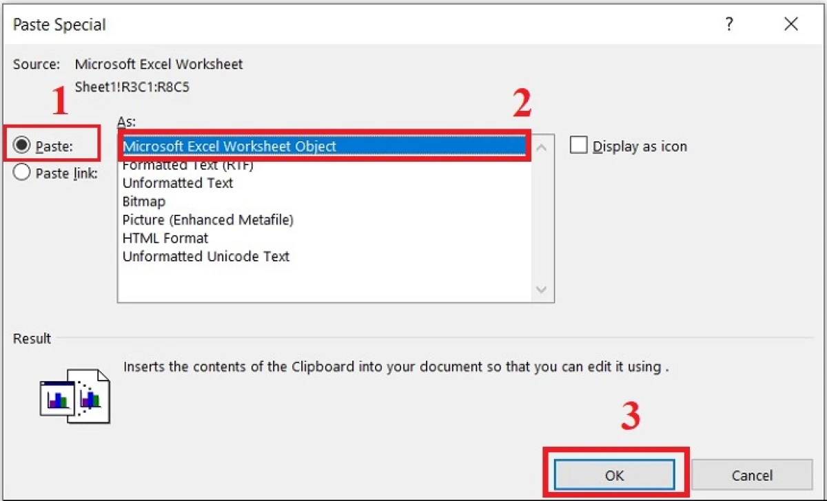 Huong dan chuyen doi du lieu tu excel sang word