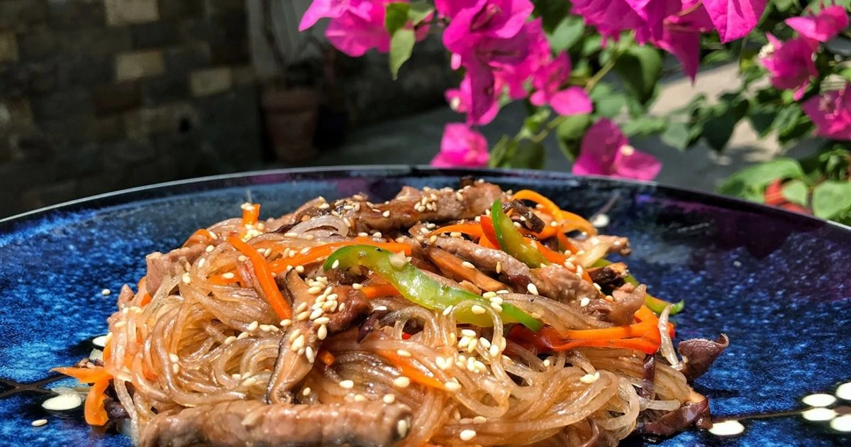 Món miến trộn Hàn Quốc hoàn chỉnh