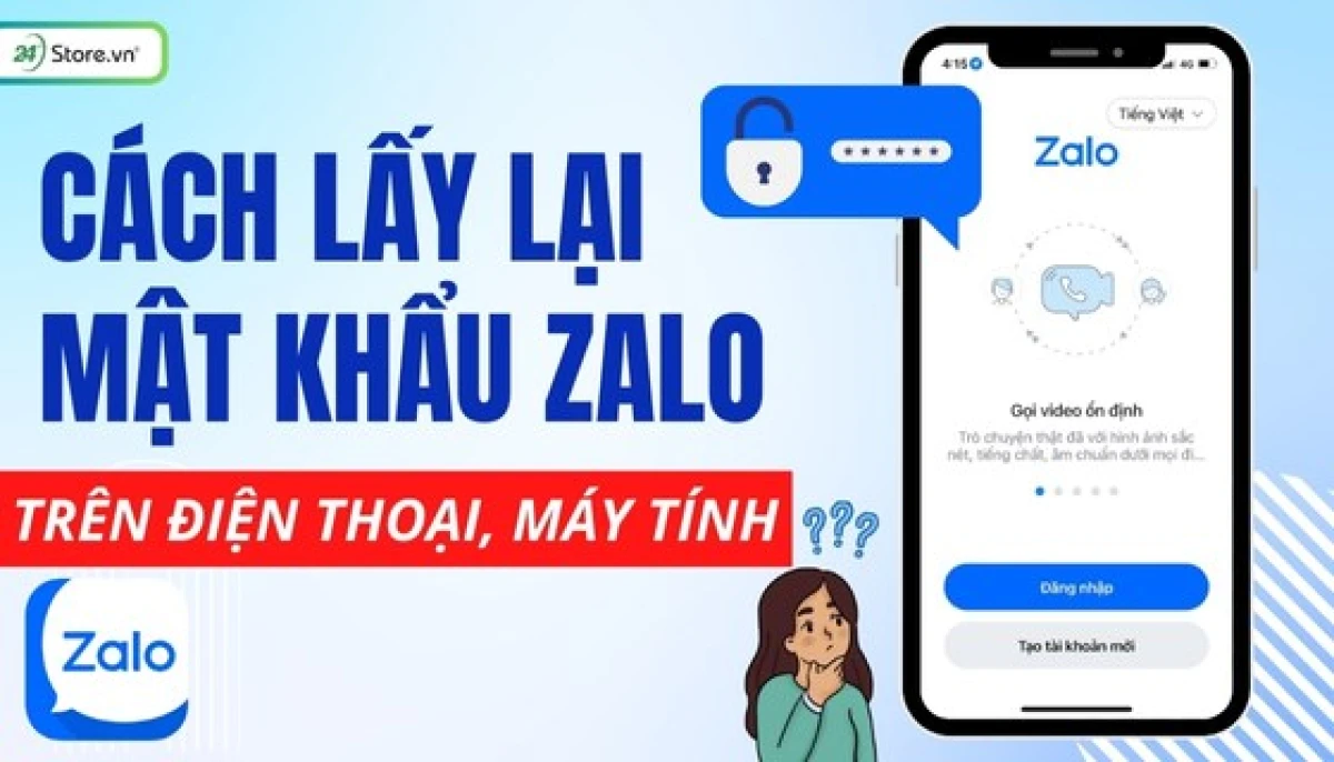 Hướng dẫn khôi phục mật khẩu Zalo qua SMS bằng số điện thoại