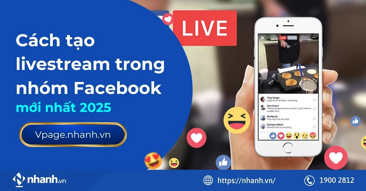 Giao diện phát trực tiếp trên Facebook bằng máy tính rõ ràng và dễ sử dụng