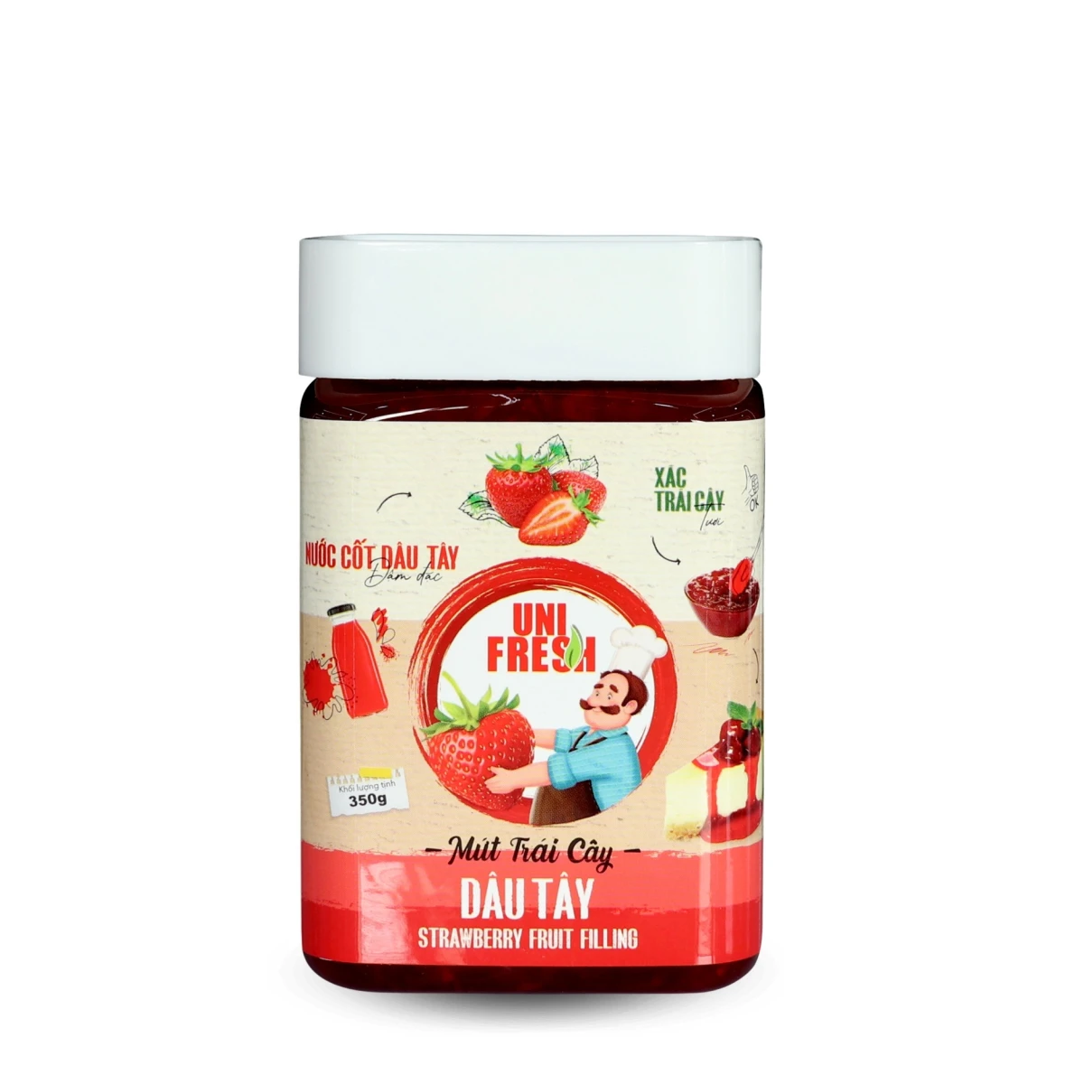 Trang trí kem với trái cây và socola hấp dẫn