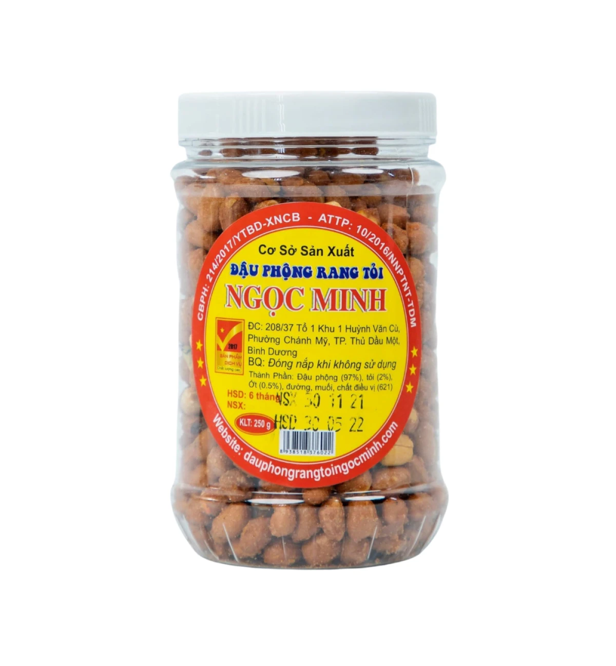 Bảo quản đậu phộng rang tỏi ớt trong hũ kín
