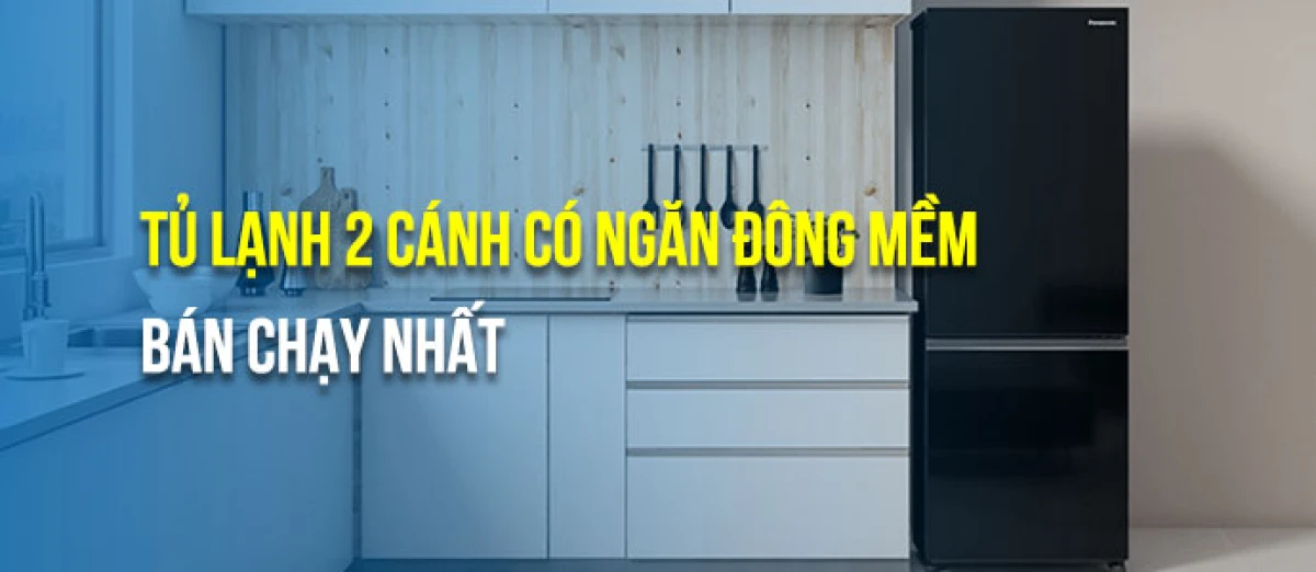 Tủ lạnh 2 cánh với công nghệ Inverter và ngăn đông mềm