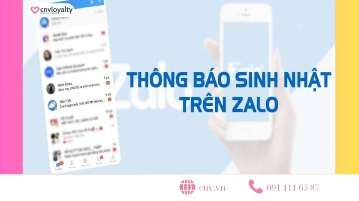 Lý do nên tắt thông báo sinh nhật trên Zalo