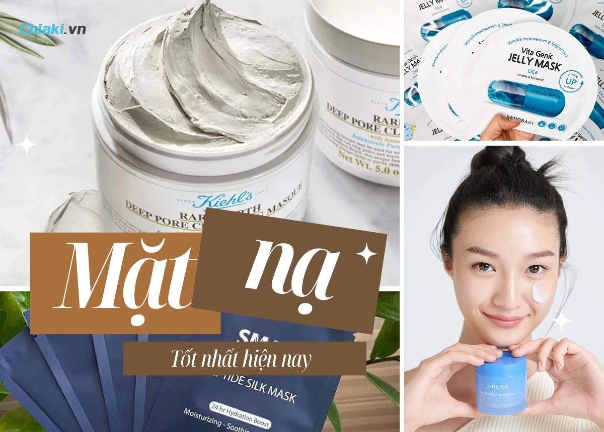 Hũ mặt nạ đất sét kèm chổi đắp trên nền bàn gỗ