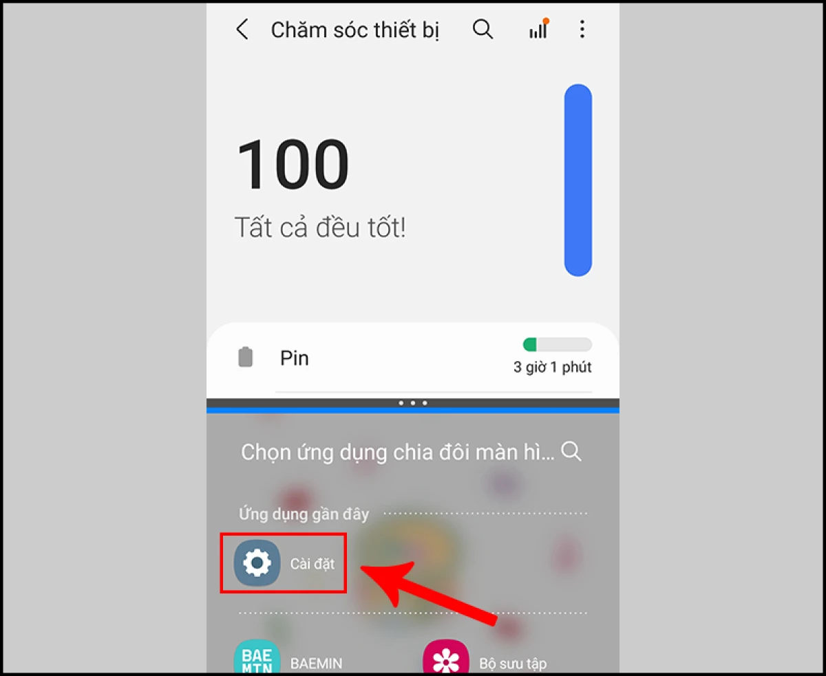 Giao diện màn hình máy tính được chia đôi hiển thị hai ứng dụng