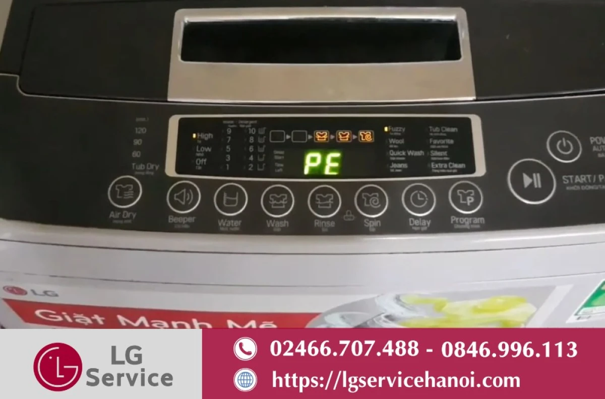 Lưu ý khi sử dụng máy giặt LG để tránh lỗi IE