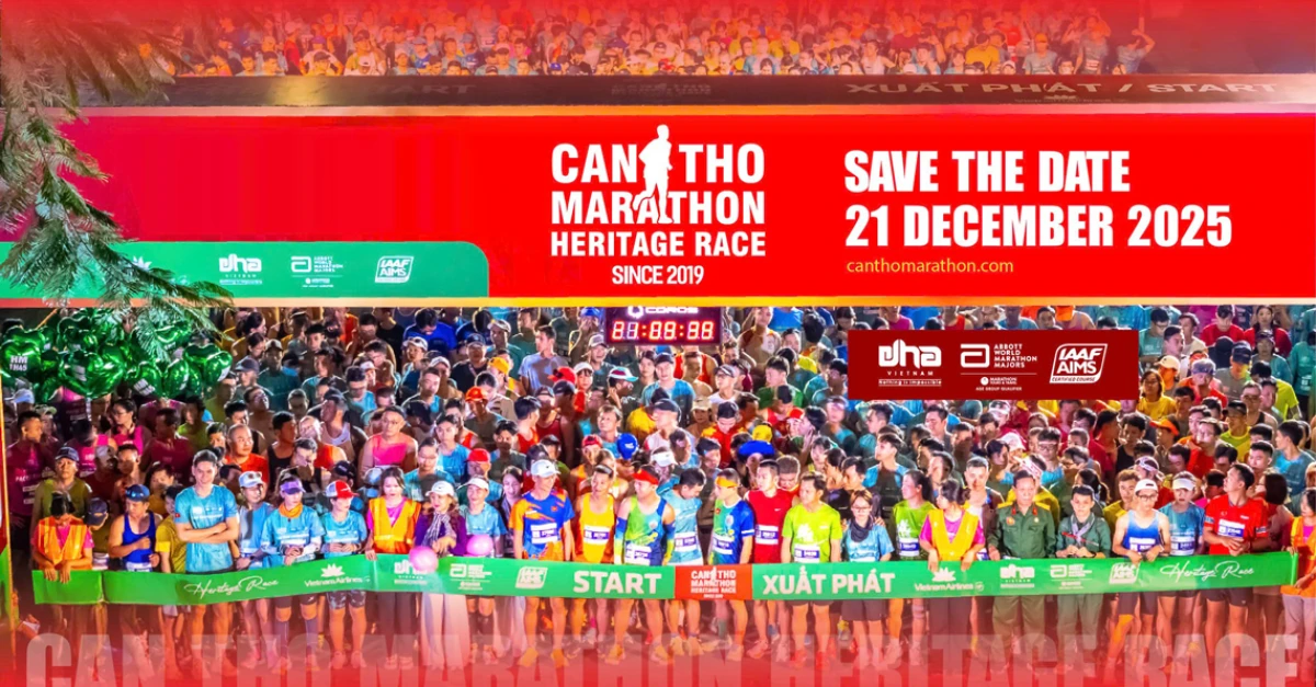 Người chạy marathon tại Việt Nam trong giải thể thao đường dài