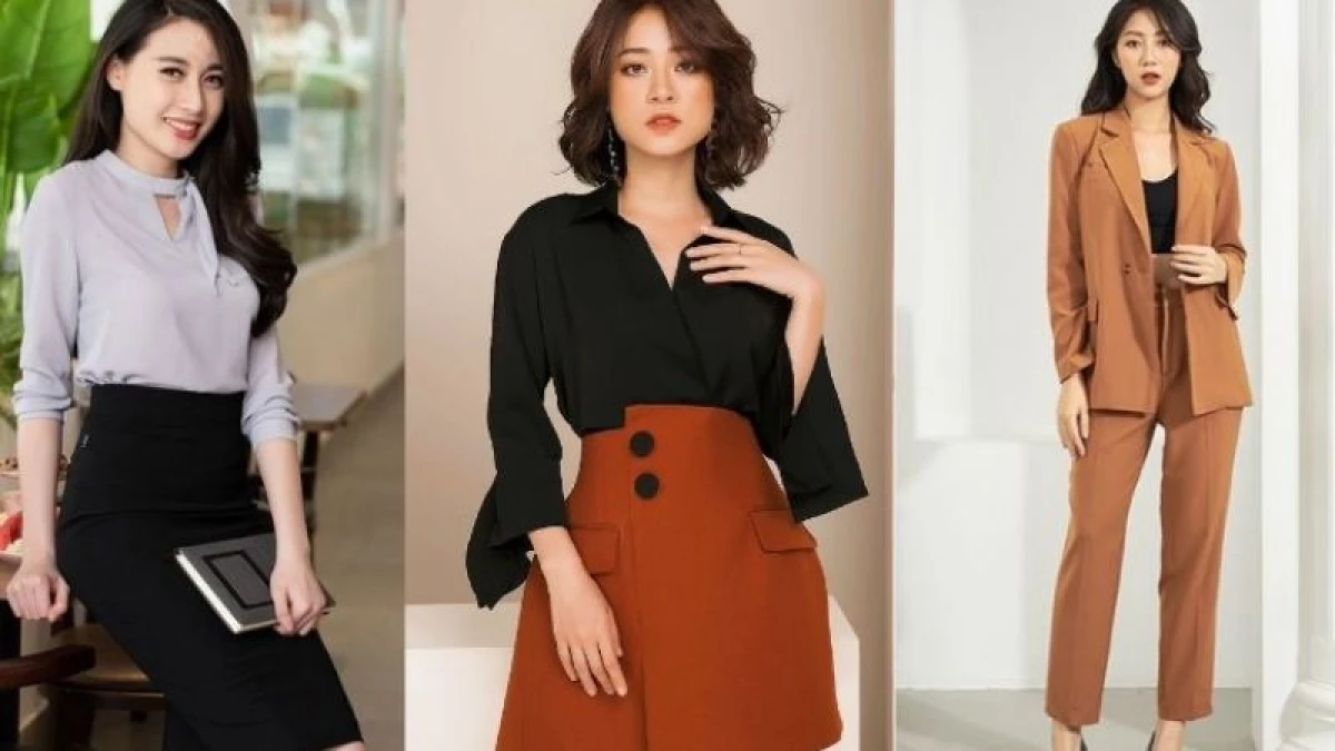 Thời trang nữ tối giản thanh lịch với váy suông, áo sơ mi trắng và phụ kiện nhẹ nhàng