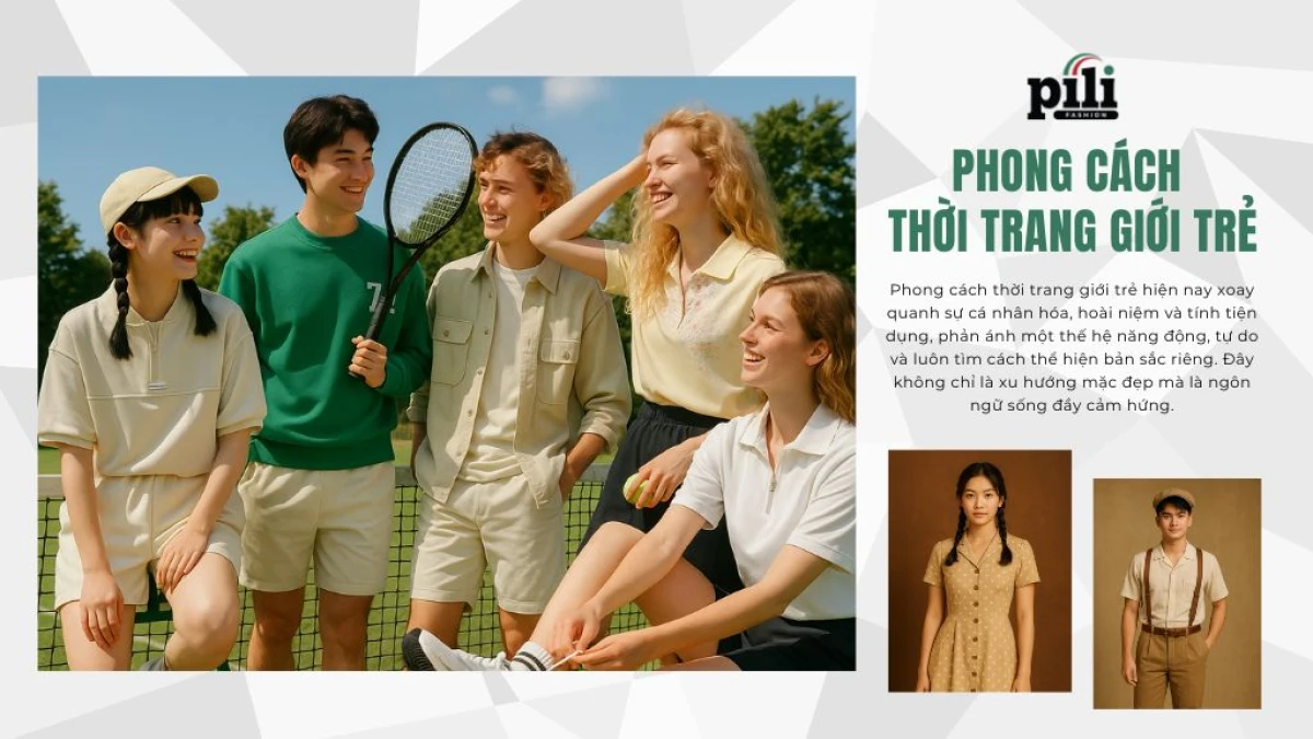 Phong cách thời trang thể thao năng động hiện đại của giới trẻ