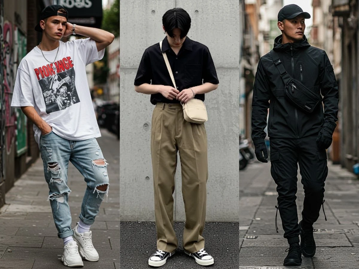 Thời trang trẻ em phong cách đường phố với áo hoodie và giày sneaker