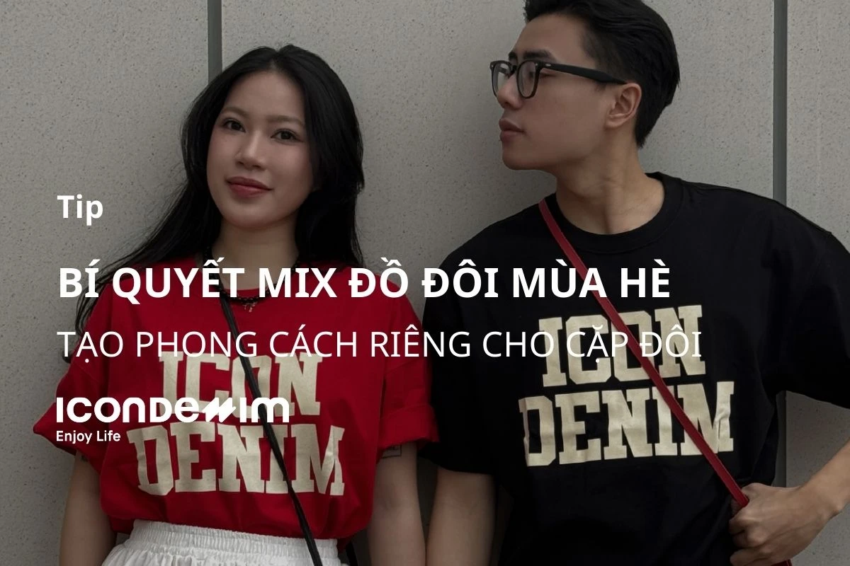 Cặp đôi diện đồ đôi thời trang thể hiện phong cách hiện đại và lãng mạn