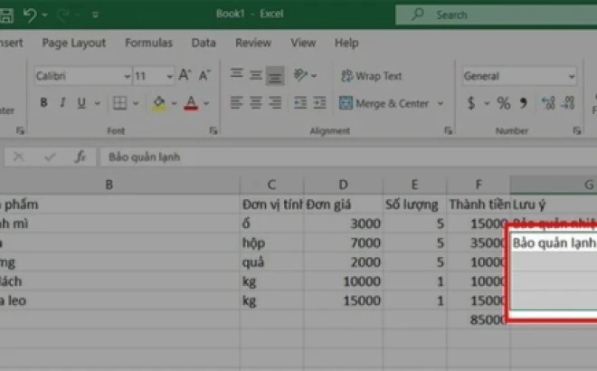 Cách Gộp Cột Trong Excel