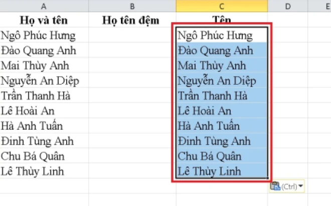Tách Họ Tên Trong Excel: Hướng Dẫn Chi Tiết Cho Người Dùng