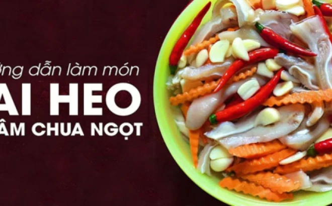 Cách làm lỗ tai heo ngâm giấm giòn ngon đơn giản tại nhà